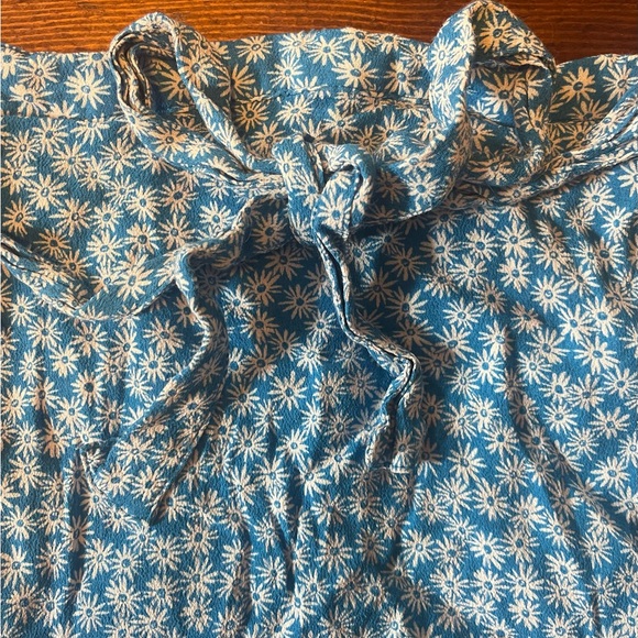 Blue Floral Ruffle Skort - Picture 2 of 4